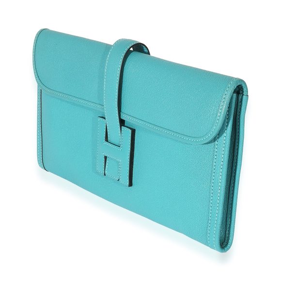 Hermès Turquoise Chevre Jige Elan 29 - Picture 2 of 7